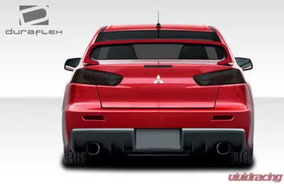 2008-2017 Mitsubishi Lancer Duraflex Evo X Look Rear Bumper Cover - 1 Piece - 106955
