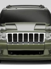 2005-2010 Jeep Grand Cherokee Duraflex Challenger Hood - 1 Piece                                     - 107046 - Image 6