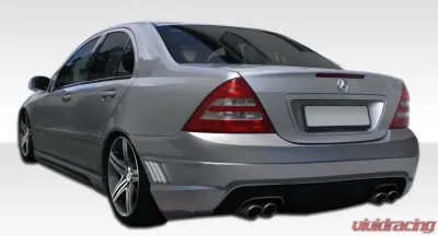 2001-2007 Mercedes C Class W203 4DR Sedan Duraflex W-1 Rear Bumper Cover - 1 Piece - 107136