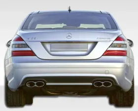 2007-2009 Mercedes S Class W221 Duraflex S65 Look Rear Bumper Cover - 1 Piece