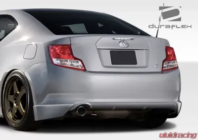 2011-2013 Scion tC Duraflex X-5 Rear Add Ons Spat Bumper Extensions - 2 Piece - 107600