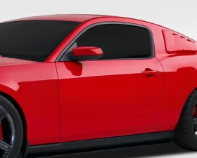 2005-2014 Ford Mustang Duraflex R-Spec Side Skirt Splitters - 2 Piece