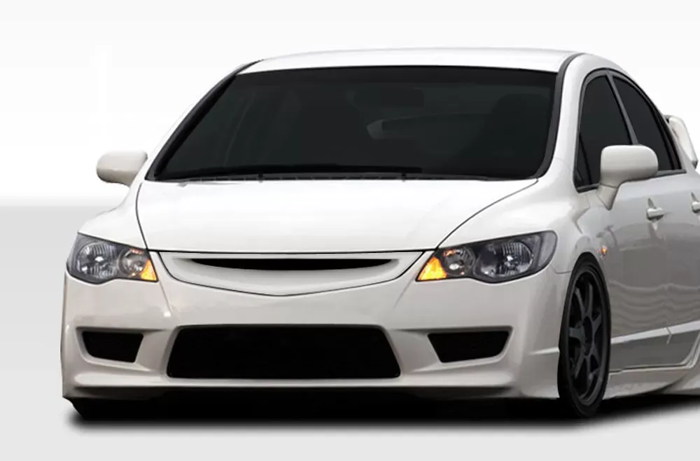 2006-2011 Honda Civic 4DR Duraflex JDM Type R Conversion Front Bumper Cover - 1 Piece - 107736