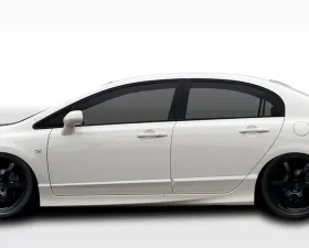 2006-2011 Honda Civic 4DR Duraflex JDM Type R Conversion Side Skirts Rocker Panels - 2 Piece