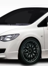 2006-2011 Honda Civic 4DR Duraflex JDM Type R Conversion Fenders - 2 Piece                                     - 107741 - Image 6