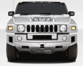 2003-2009 Hummer H2 Duraflex BR-N Front Add Ons Spat Bumper Extensions - 2 Piece