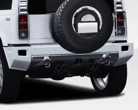2003-2009 Hummer H2 Duraflex BR-N Rear Add Ons Spat Bumper Extensions - 1 Piece