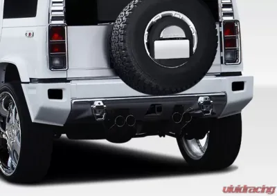 2003-2009 Hummer H2 Duraflex BR-N Rear Add Ons Spat Bumper Extensions - 1 Piece - 107746