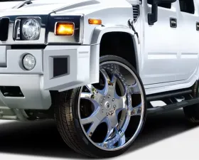 2003-2009 Hummer H2 Duraflex BR-N Fender Flares - 6 Piece