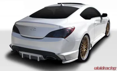 2010-2016 Hyundai Genesis Coupe 2DR Duraflex TP-R Rear Lip Under Spoiler Air Dam with Diffuser - 3 Piece - 107751