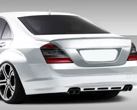 2007-2009 Mercedes S Class W221 Eros Version 1 Rear Lip Under Spoiler Air Dam (euro base model) - 1 Piece