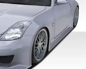 2003-2008 Nissan 350Z Z33 Duraflex J-Spec 2 Side Skirts Rocker Panels - 2 Piece