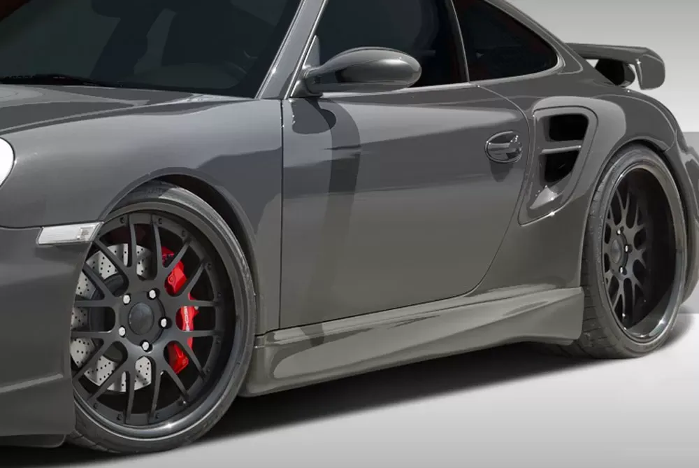 2005-2012 Porsche 997 | 991 Carrera C4/C4S/Turbo Eros Version 1 Side Skirts Rocker Panels - 2 Piece - 107837