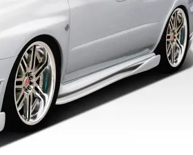 2002-2007 Subaru Impreza WRX STI Duraflex C-Speed 2 Side Skirts Rocker Panel Add Ons Spat Extensions - 2 Piece