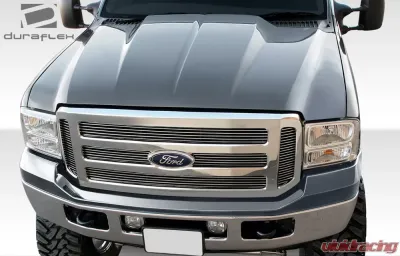 1999-2007 Ford Super Duty F250 F350 F450 F550 / 2000-2005 Ford Excursion Duraflex Cowl Hood - 1 Piece - 107946