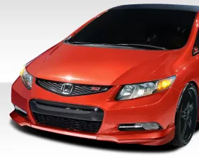 2012-2013 Honda Civic 2DR Duraflex H-Sport Front Add Ons Spat Bumper Extensions - 2 Piece