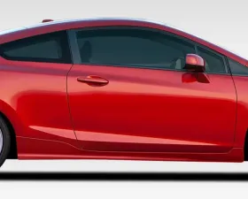 2012-2015 Honda Civic 2DR Duraflex H-Sport Side Skirts Rocker Panels - 2 Piece