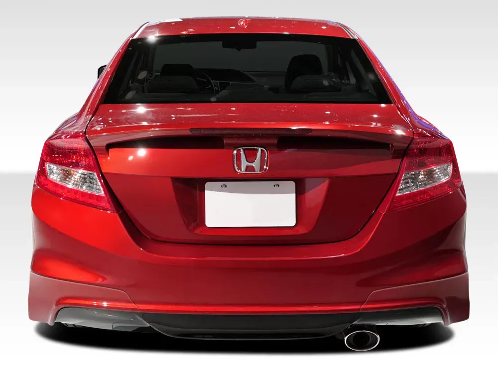 2012-2013 Honda Civic Si 2DR Duraflex H-Sport Rear Add Ons Spat Bumper Extensions - 2 Piece - 107953