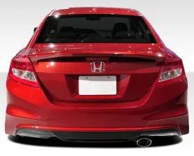 2012-2013 Honda Civic Si 2DR Duraflex H-Sport Rear Add Ons Spat Bumper Extensions - 2 Piece