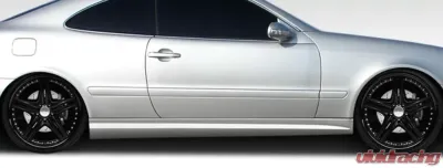 1998-2002 Mercedes CLK W208 Duraflex C63 Look Side Skirts Rocker Panels - 2 Piece - 108055