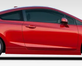 2012-2015 Honda Civic 2DR Duraflex Bisimoto Edition Side Skirts Rocker Panels - 2 Piece