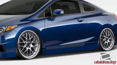 2012-2015 Honda Civic 2DR Duraflex Bisimoto Edition Side Skirts Rocker Panels - 2 Piece - 108097