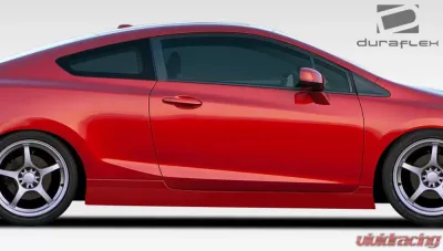 2012-2015 Honda Civic 2DR Duraflex Bisimoto Edition Side Skirts Rocker Panels - 2 Piece - 108097