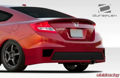 2012-2013 Honda Civic 2DR Duraflex Bisimoto Edition Rear Bumper Cover - 1 Piece - 108098
