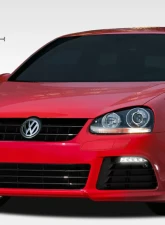 2005-2010 Volkswagen Jetta / 2006-2009 Golf GTI Rabbit Duraflex R Look Front Bumper Cover - 1 Piece                                     - 108158 - Image 2