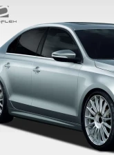 2011-2014 Volkswagen Jetta Duraflex R Look Side Skirts Rocker Panels - 2 Piece                                     - 108221 - Image 2
