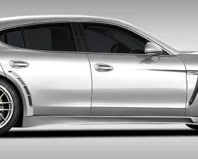 2010-2015 Porsche Panamera Eros Version 4 Wide Body Side Skirts Rocker Panels - 2 Piece