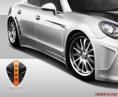 2010-2015 Porsche Panamera Eros Version 4 Wide Body Side Skirts Rocker Panels - 2 Piece - 108289