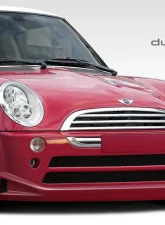 2002-2006 Mini Cooper / Cooper S R50 R53 2005-2008 Cooper convertible R52 Duraflex Type Z Wide Body Front Bumper Cover - 1 Piece                                     - 108317 - Image 2