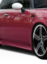 2002-2006 Mini Cooper / Cooper S R50 R53 2005-2008 Cooper convertible R52 Duraflex Type Z Wide Body Side Skirts Rocker Panels - 2 Piece                                     - 108318 - Image 6