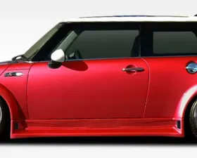 2002-2006 Mini Cooper / Cooper S R50 R53 2005-2008 Cooper convertible R52 Duraflex Type Z Wide Body Fender Flares - 6 Piece