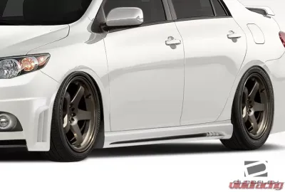 2009-2013 Toyota Corolla Duraflex W-1 Side Skirts Rocker Panels - 2 Piece - 108399