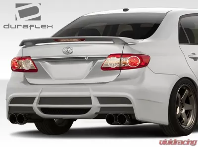 2011-2013 Toyota Corolla Duraflex W-1 Rear Bumper Cover - 1 Piece - 108400