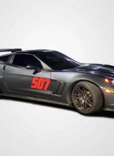 2005-2013 Chevrolet Corvette C6 Carbon Creations GT500 Side Skirt Splitters - 2 Piece                                     - 108409 - Image 11