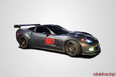 2005-2013 Chevrolet Corvette C6 Carbon Creations GT500 Side Skirt Splitters - 2 Piece - 108409