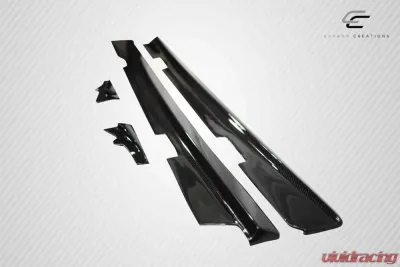2005-2013 Chevrolet Corvette C6 Carbon Creations GT500 Side Skirt Splitters - 2 Piece - 108409