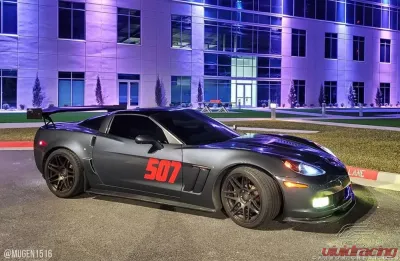 2005-2013 Chevrolet Corvette C6 Carbon Creations GT500 Side Skirt Splitters - 2 Piece - 108409