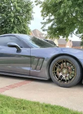 2005-2013 Chevrolet Corvette C6 Carbon Creations GT500 Side Skirt Splitters - 2 Piece                                     - 108409 - Image 4