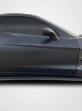 2005-2013 Chevrolet Corvette C6 Carbon Creations GT500 Side Skirt Splitters - 2 Piece                                     - 108409 - Image 6