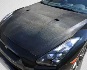 2009-2016 Nissan GT-R R35 Carbon Creations OEM Look Hood - 1 Piece