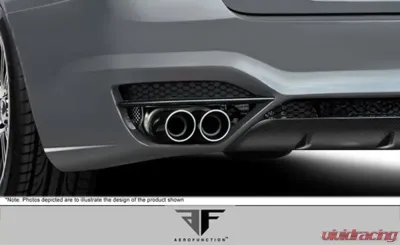2011-2016 BMW 5 Series F10 4DR Carbon AF-3 Rear Add Ons Spat Extensions ( CFP ) - 2 Piece (S) - 108607