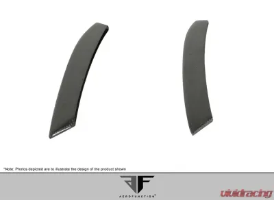 2011-2016 BMW 5 Series F10 4DR Carbon AF-3 Rear Add Ons Spat Extensions ( CFP ) - 2 Piece (S) - 108607