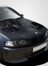 2000-2006 BMW 3 Series E46 2DR Carbon Creations GTR Hood - 1 Piece                                     - 108630 - Image 2