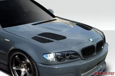2002-2005 BMW 3 Series E46 4DR Duraflex GTR Hood - 1 Piece - 108631