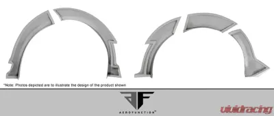 2012-2019 Land Rover Range Rover Evoque 5DR AF-1 Fender Flares ( GFK ) - 12 Piece - 108735