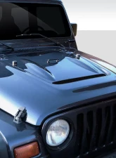 1997-2006 Jeep Wrangler Duraflex Heat Reduction Hood (must be used with highline fenders) - 1 Piece                                     - 108805 - Image 5